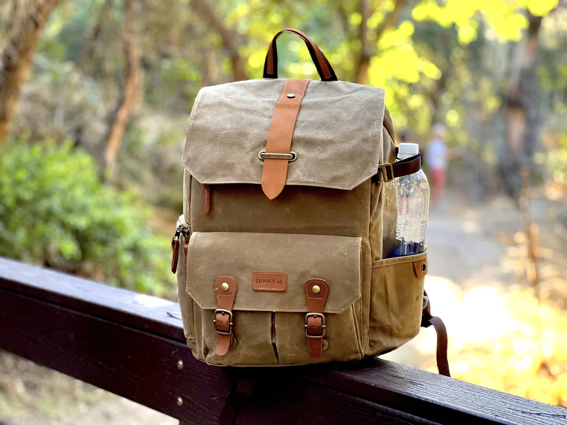 Outdoor camera backpack top