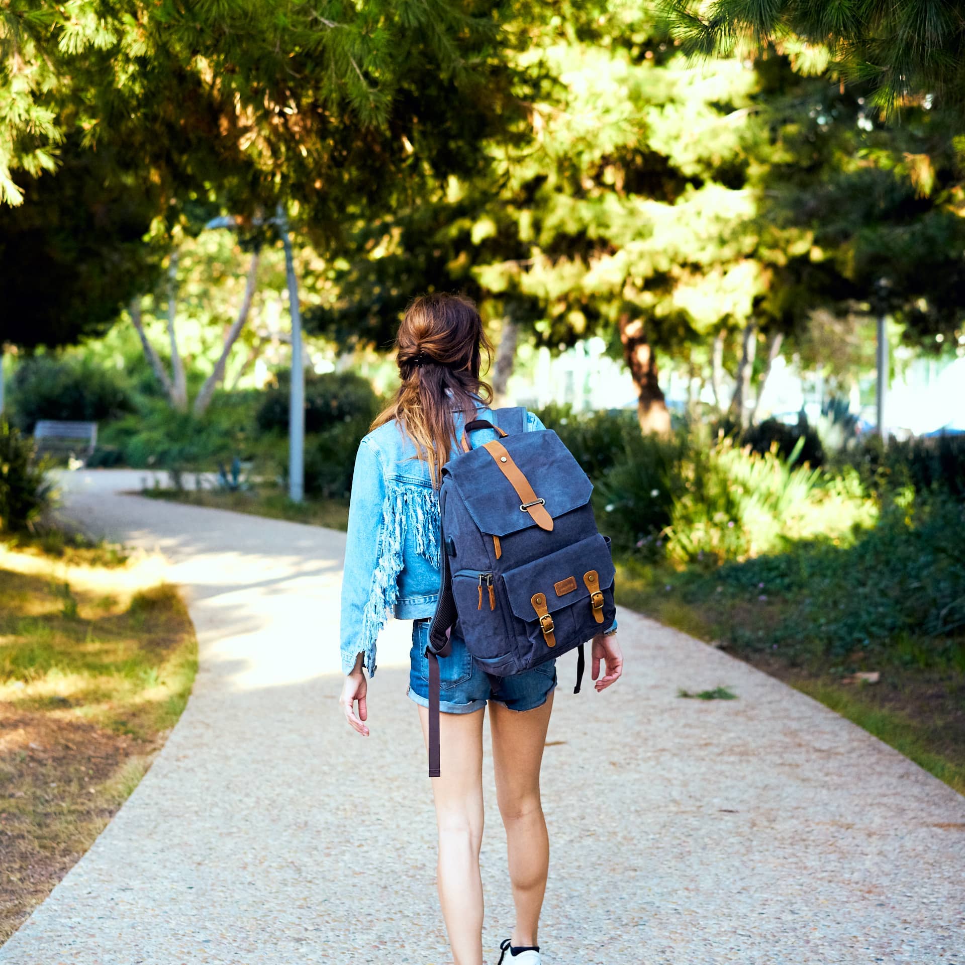 Retro Backpacks Retro Leather and Canvas Backpacks Sunny 16