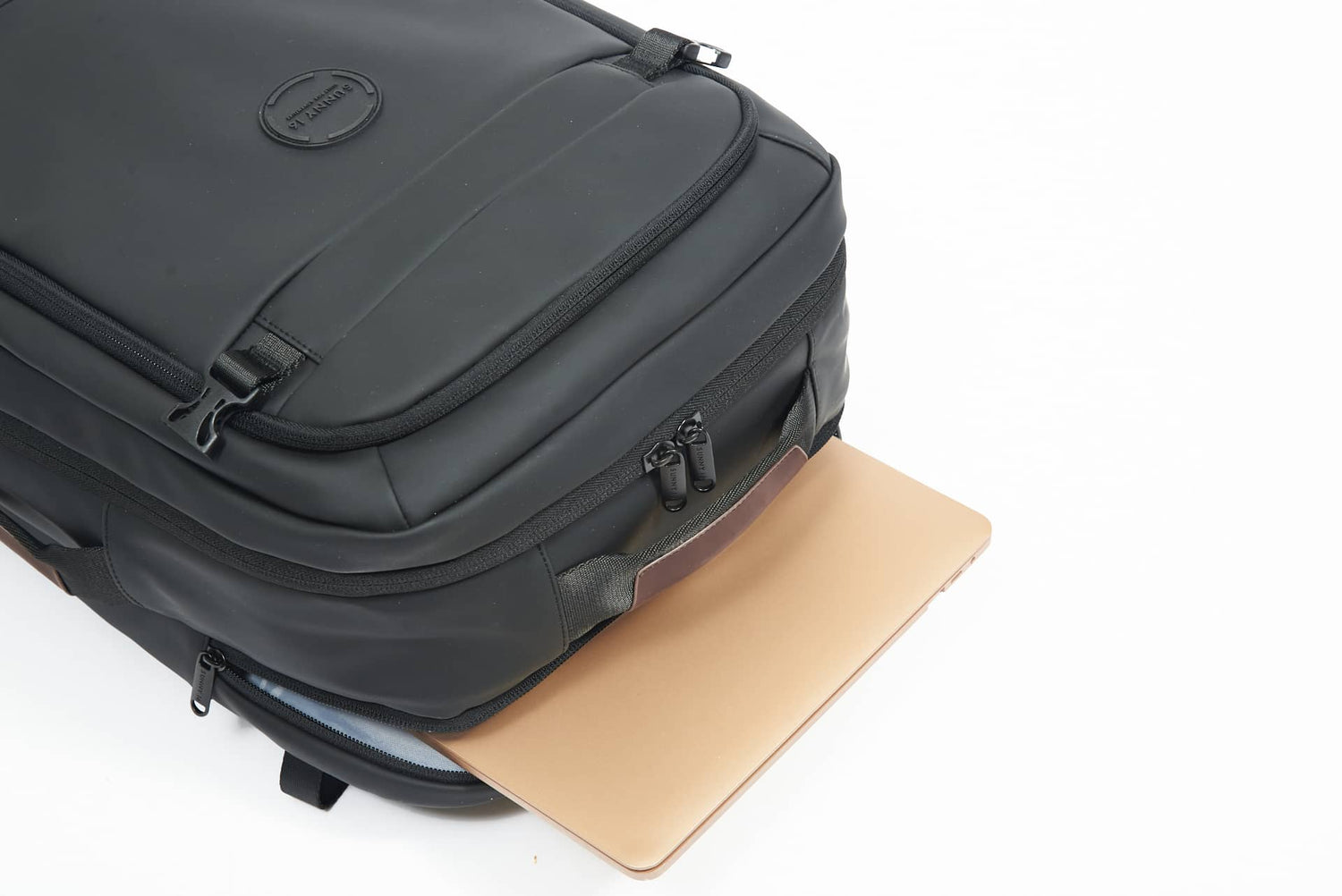 Travel Backpack with Laptop Compartment and Trolley Sleeve Luggage Strap - Sunny 16