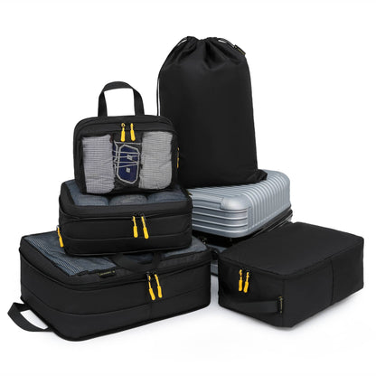 Compression Packing Cubes – 40% Meer Ruimte & Georganiseerd Inpakken Compression Packing Cubes – 40% Meer Ruimte & Georganiseerd Inpakken