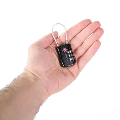 backpack lock for travel TSA Approved Luggage Cable Lock – Sunny 16