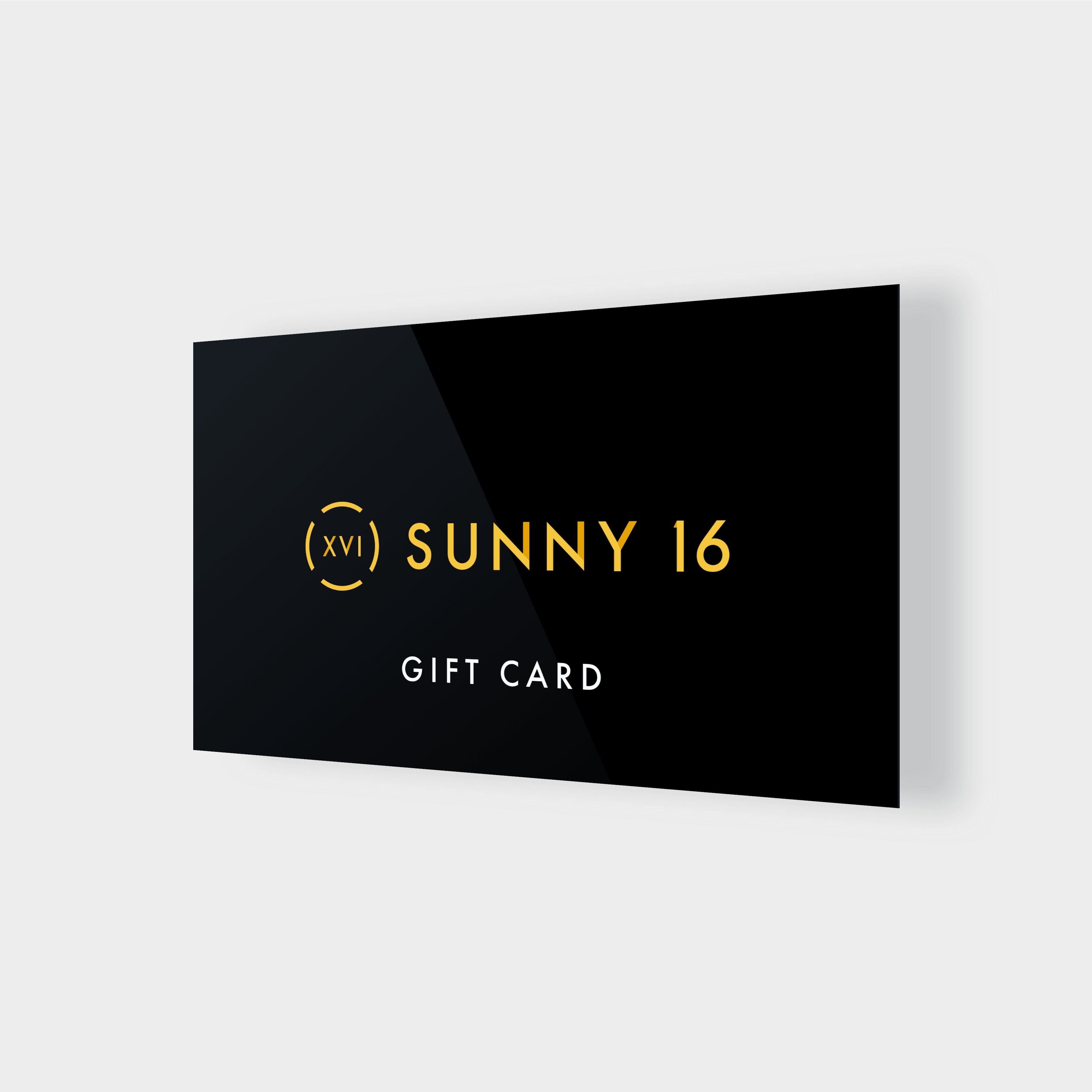 Sunny 16 Gift Card
